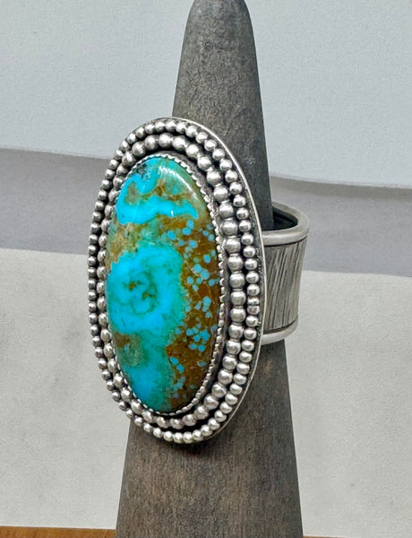 Statement Turquoise and silver ring