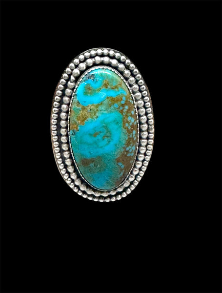 Statement Turquoise and silver ring