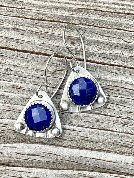 Discounted Lapis and Sterling silver earrings