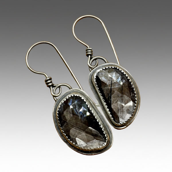 Sapphire dangle earrings