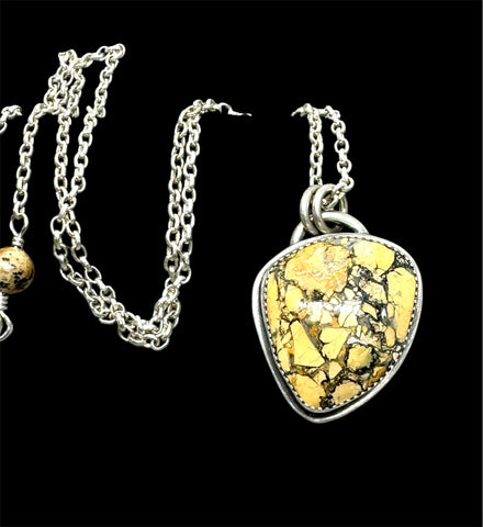 Maligano Jasper silver pendant