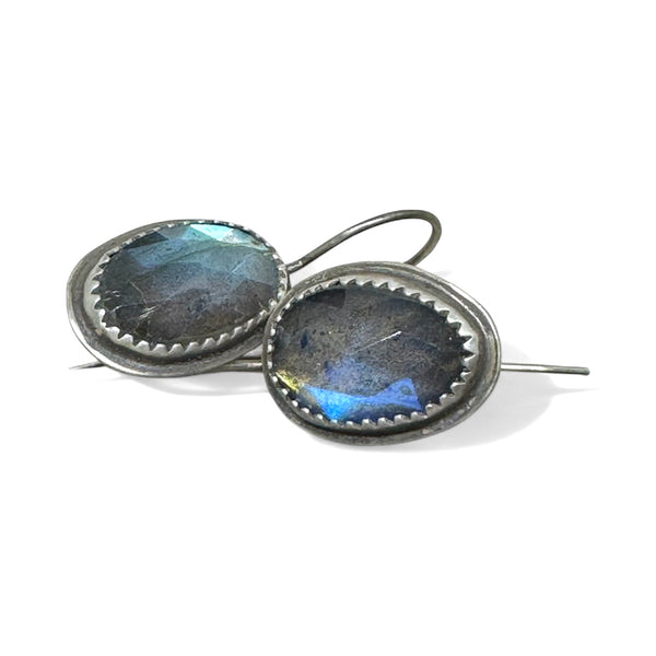 Labradorite dangle earrings