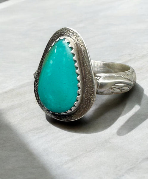 Kingman Turquoise silver ring