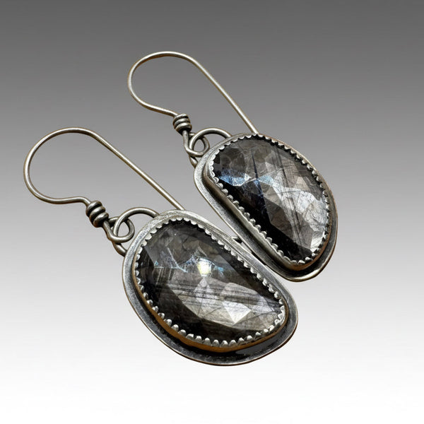 Sapphire dangle earrings