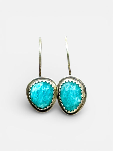 Amazonite dangle earrings