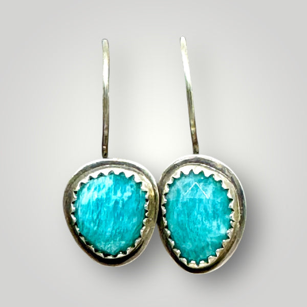 Amazonite dangle earrings