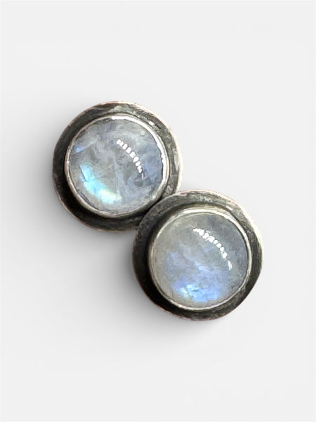 Moonstone stud earrings