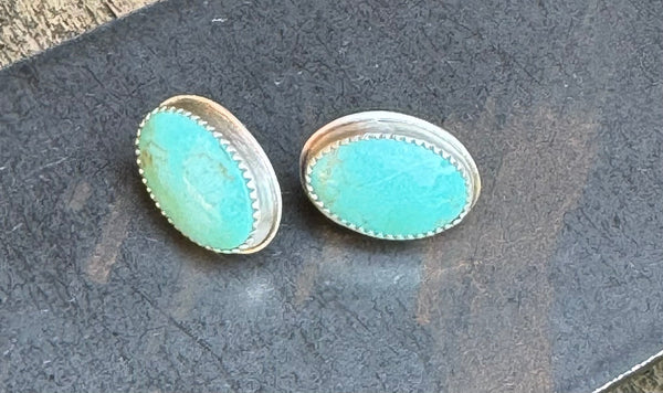 Turquoise stud earrings