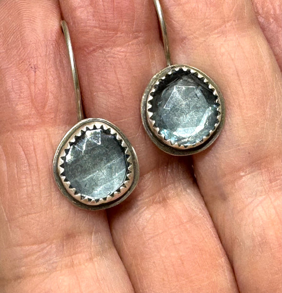 Blue topaz dangle earrings