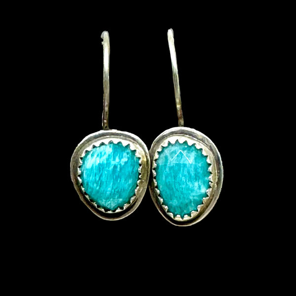 Amazonite dangle earrings