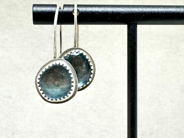 Blue topaz dangle earrings