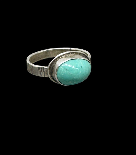 Turquoise silver ring