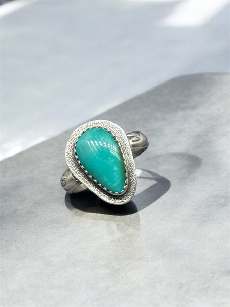 Kingman Turquoise silver ring