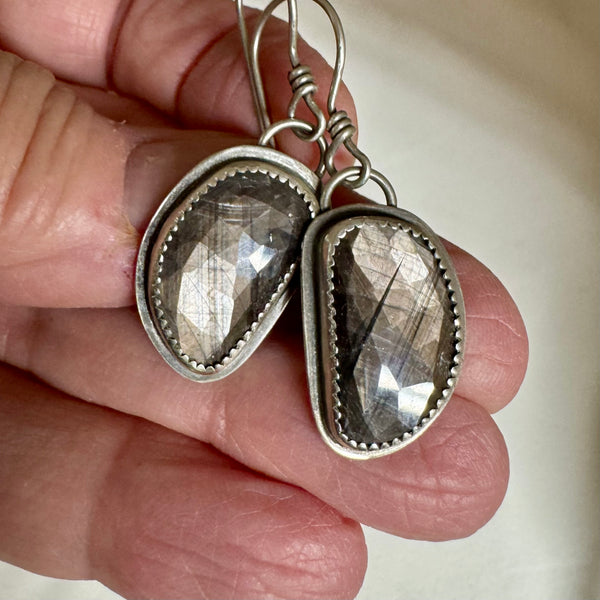 Sapphire dangle earrings