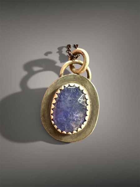Tanzanite sterling necklace