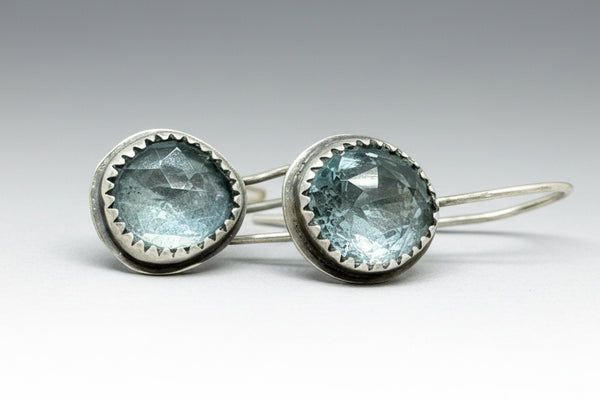 Blue topaz dangle earrings