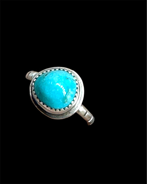 Turquoise silver ring