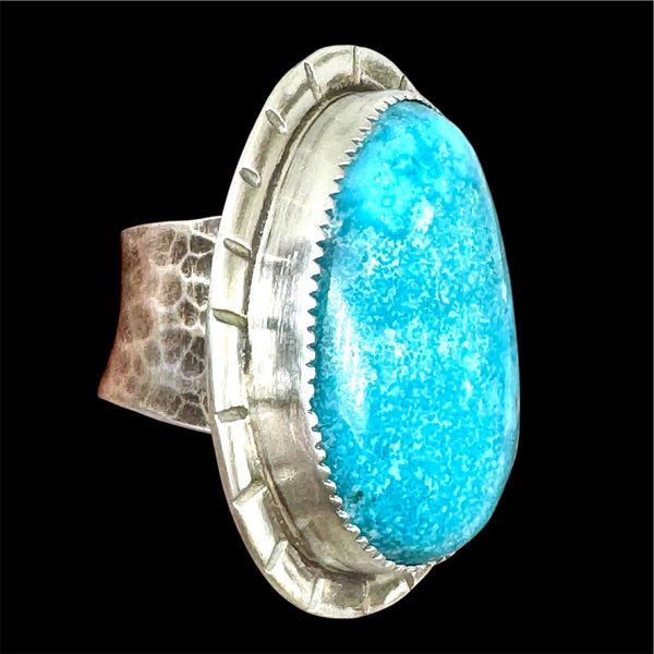 Water water Turquoise and silver ring