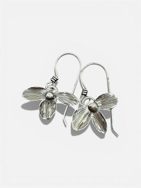 Hydrangea flower dangle earrings