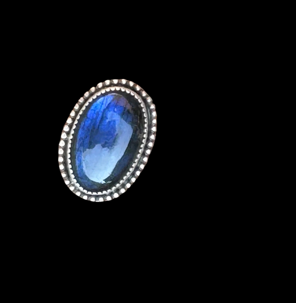 Labradorite and sterling ring