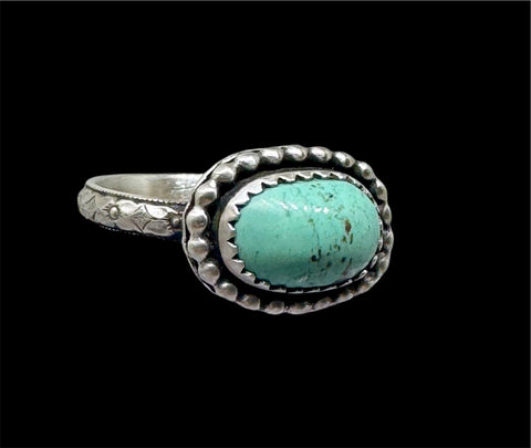 Turquoise silver ring