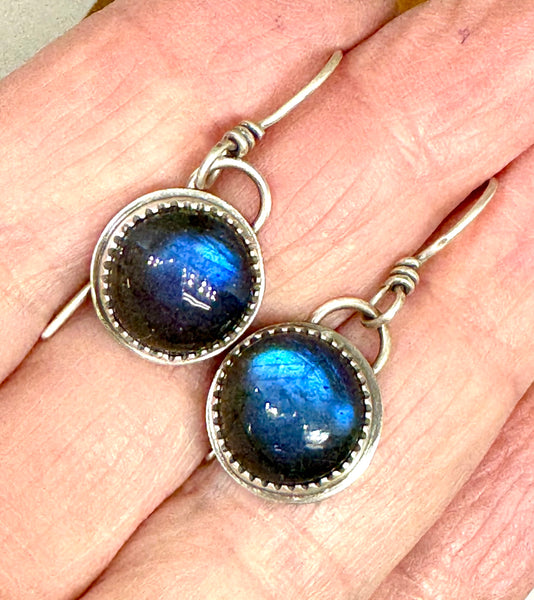 Labradorite earrings