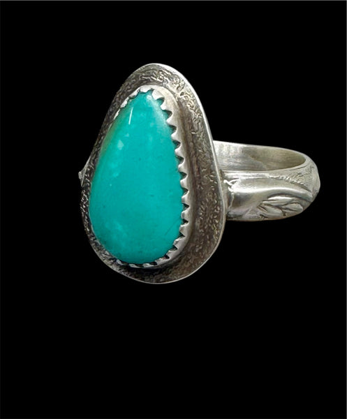 Kingman Turquoise silver ring