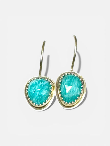 Amazonite dangle earrings