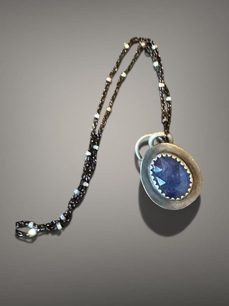 Tanzanite sterling necklace