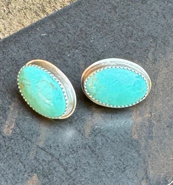 Turquoise stud earrings