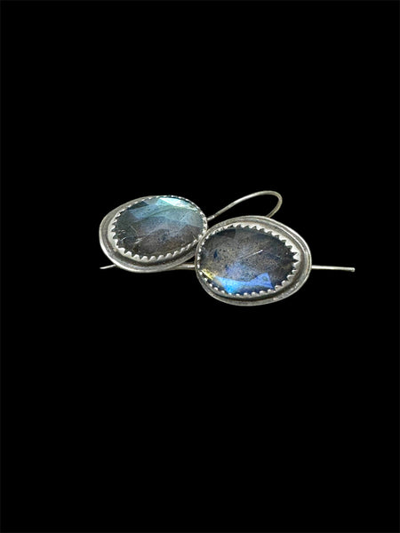 Labradorite dangle earrings