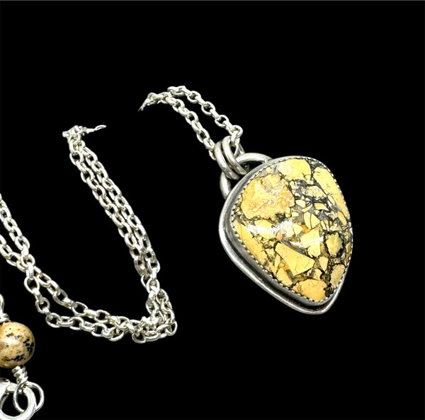Maligano Jasper silver pendant