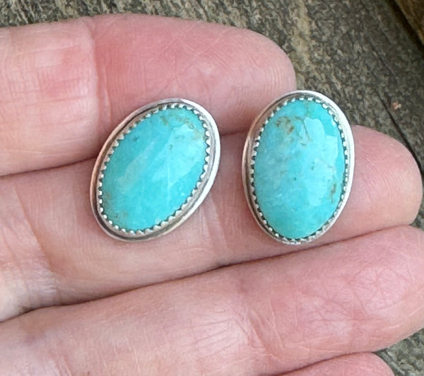 Turquoise stud earrings