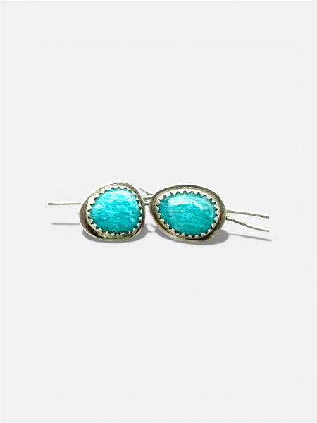 Amazonite dangle earrings