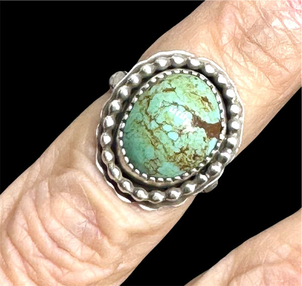 Turquoise silver ring