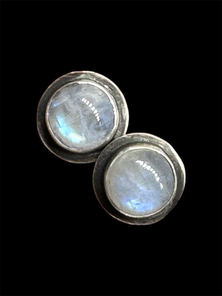 Moonstone stud earrings