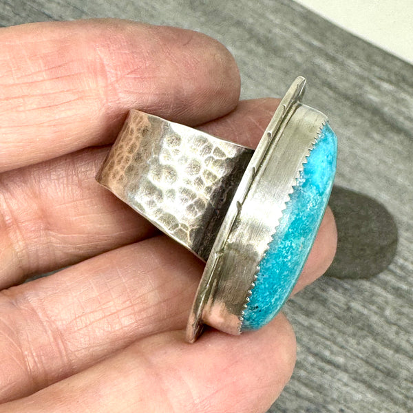 Water water Turquoise and silver ring