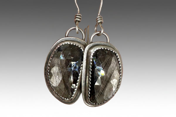 Sapphire dangle earrings