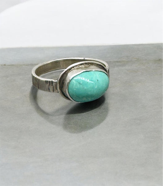 Turquoise silver ring