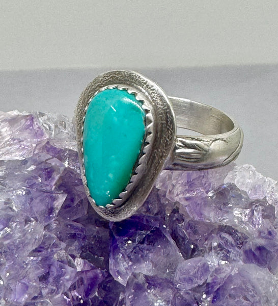 Kingman Turquoise silver ring