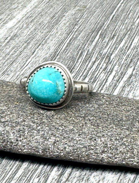 Turquoise silver ring