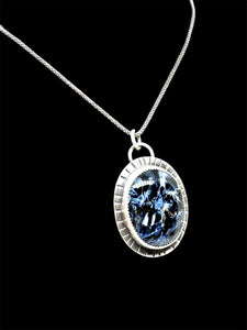 Pietersite silver pendant
