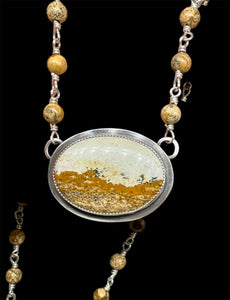 Picture Jasper silver pendant
