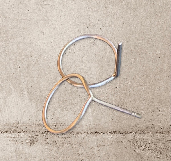 Sterling silver minimalist circle earrings